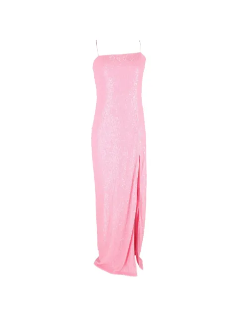 ROTATE BIRGER CHRISTENSEN sequin side-slit maxi dress Pink NAPPUGBCL452926W