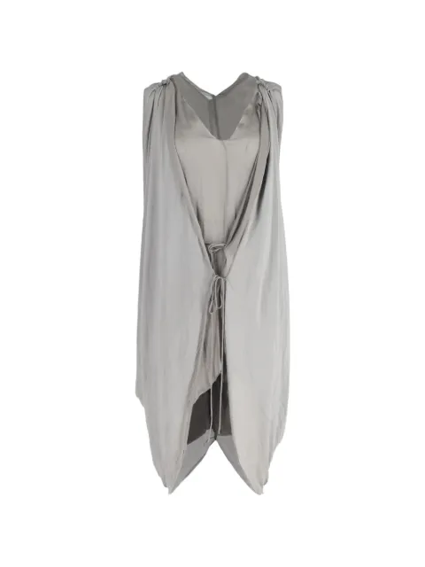 Lanvin Pre-Owned draped midi dress Grey NAPPUGBCL423453W