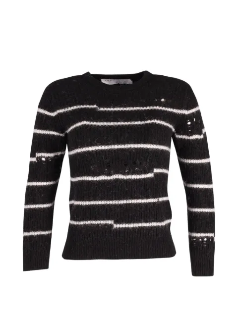 IRO Cleon striped-pattern sweater Black TONPUGBCL167086W