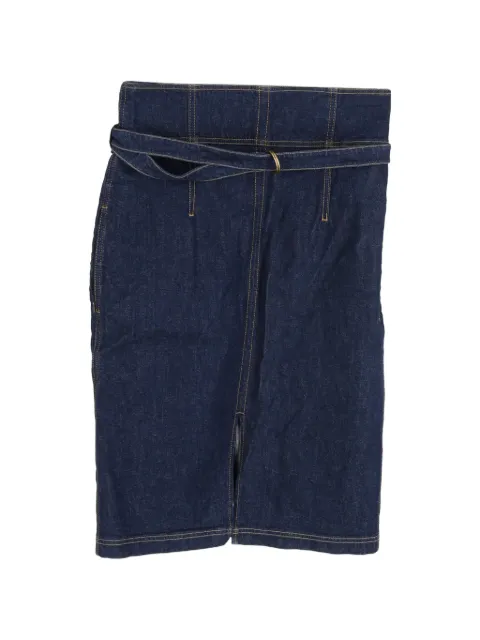 Philosophy Di Lorenzo Serafini belted denim mini skirt Blue NAPPUGBCL402820W