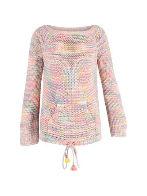 Chloé Vintage crochet-knit pocket sweater Pink NAPPUGBCL381701W