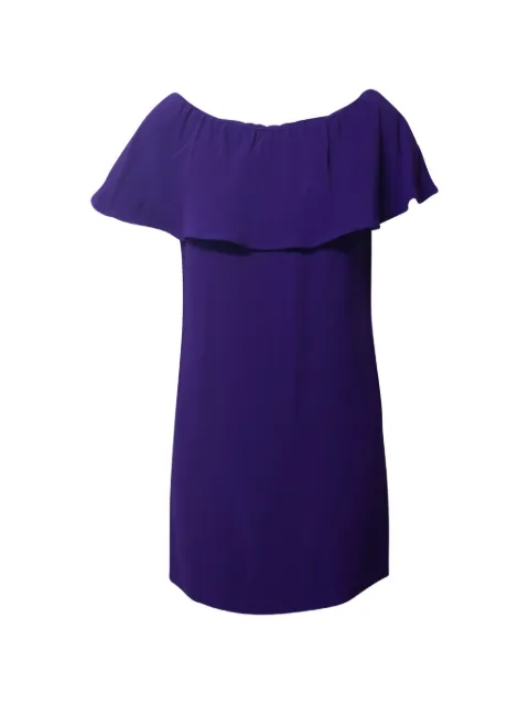 Miu Miu Pre-Owned boat-neck mini dress Purple NAPPUGBCL209776W