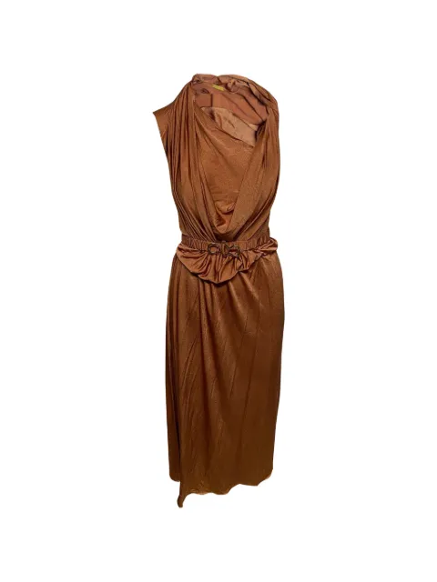 Dodo Bar Or Ora belted midi dress Brown HNPUGBCL084302W