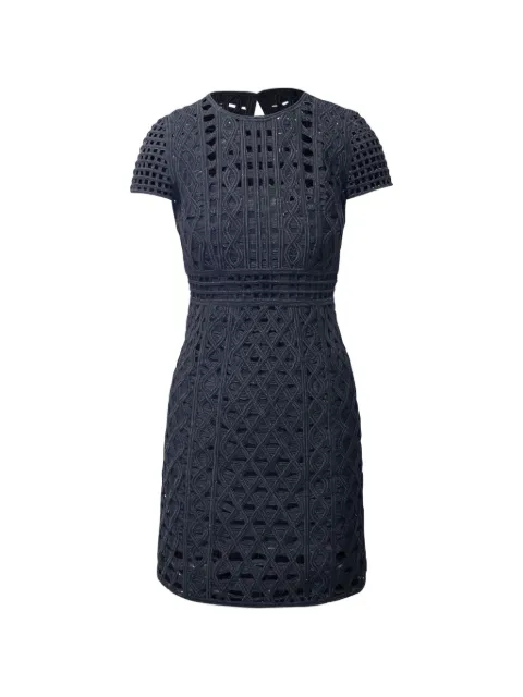 Burberry Pre-Owned lace-detail mini dress Black NAPPUGBCL206265W