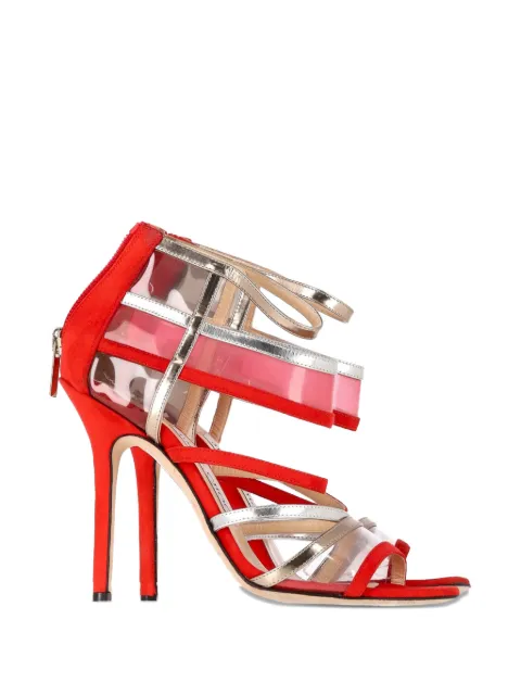 Jimmy Choo Pre-Owned Maitai suede sandals Red TONPUGBSH444044W