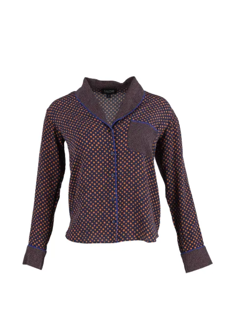 Saloni printed buttoned shirt Blue NAPPUGBCL379818W