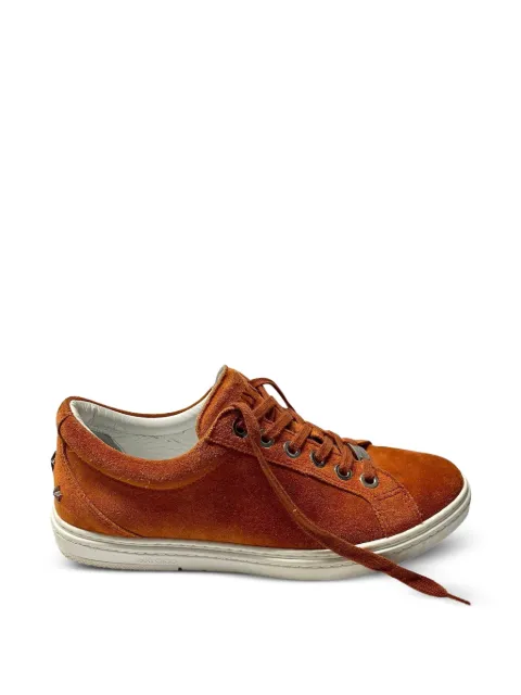 Jimmy Choo Pre-Owned Cash star-stud suede sneakers Orange HNPUGBSH094450W