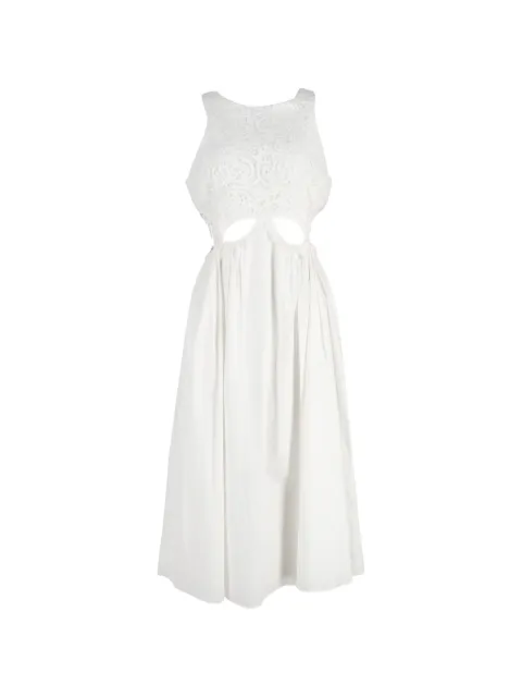 Self-Portrait cut-out lace dress White NAPPUGBCL372315W