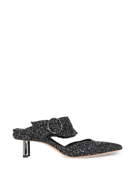 Nicholas Kirkwood bouclé mules Black NAPPUGBSH400585W
