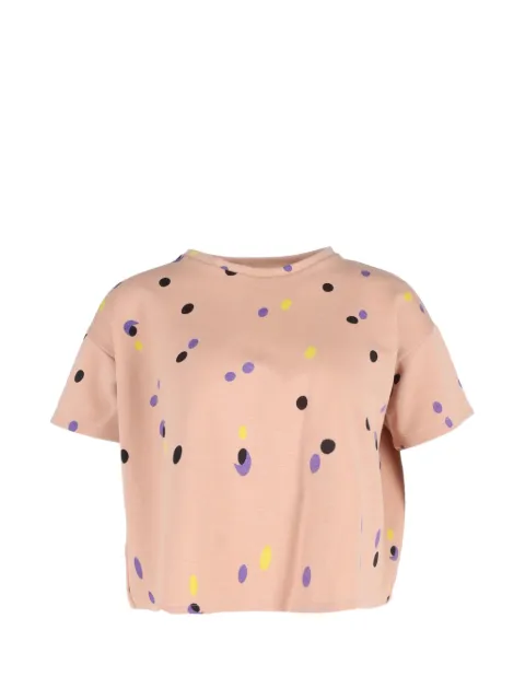 Marni Pre-Owned polka-dot crop T-shirt Pink TONPUGBCL357166W