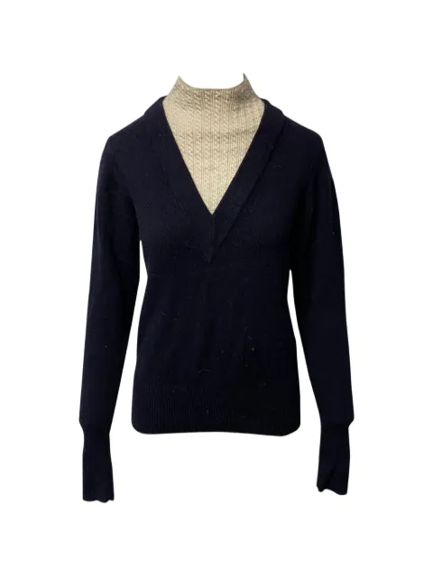 SANDRO long-sleeve sweater Blue NAPPUGBCL092079W