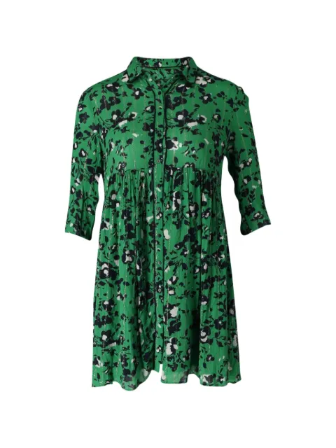 Ba&Sh floral buttoned mini dress Green NAPPUGBCL246737W