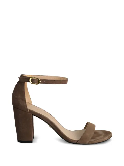 Stuart Weitzman block-heel sandals Brown NAPPUGBSH281382W