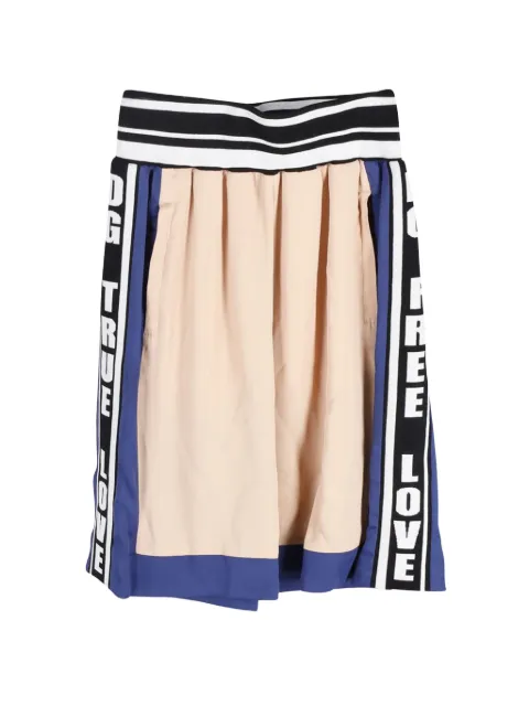 Dolce & Gabbana Pre-Owned cotton striped elastic shorts Neutrals HNDOGBCL241757W