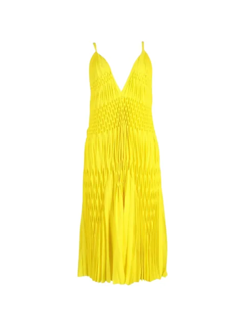 Haider Ackermann V-neck dress Yellow NAPPUGBCL236000W