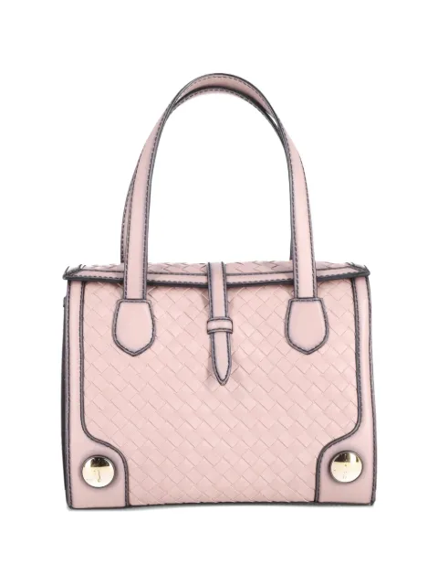Bottega Veneta Pre-Owned Monaco leather woven tote bag Pink HNDOGBBA260543W
