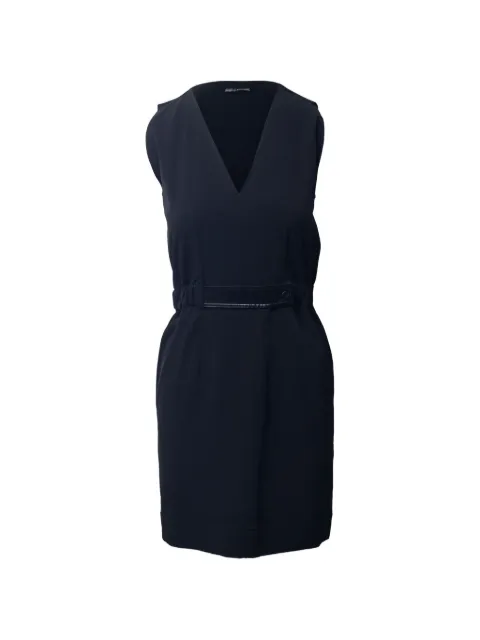 Balenciaga Pre-Owned V-neck mini dress Black BAPUGBCL205530W