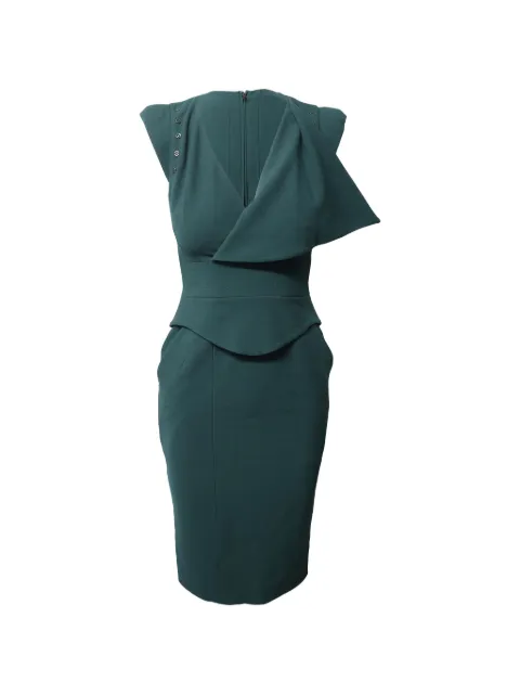 Antonio Berardi Vintage peplum midi dress Green NAPPUGBCL111544W