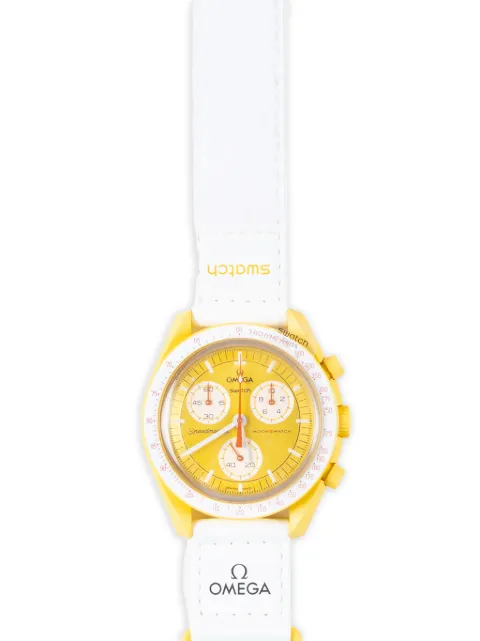 Swatch x Omega Mission to the Sun 47.30mm watch Yellow S033J100