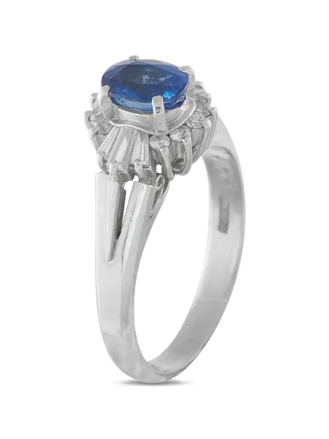 LB Exclusive sapphire diamond ring Silver MF04010226