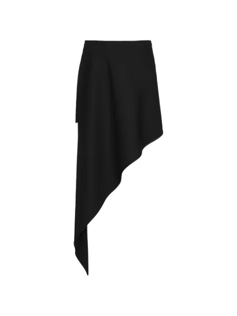 Alaïa asymmetric midi skirt Black AA9J2541T471C