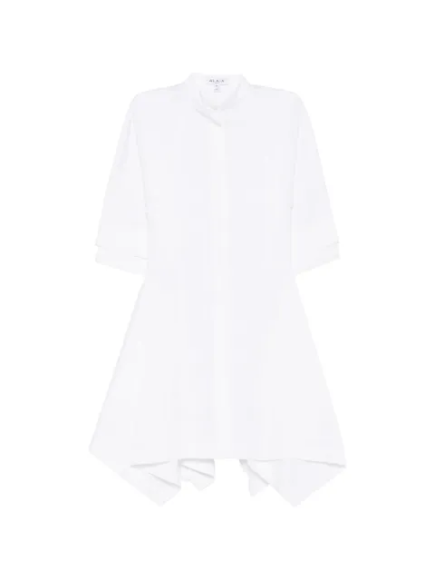 Alaïa panelled poplin dress White AA9R3071T611C