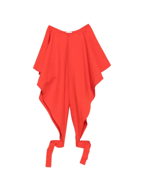 Alaïa ankle-tie trousers Red AA9P1364W112C