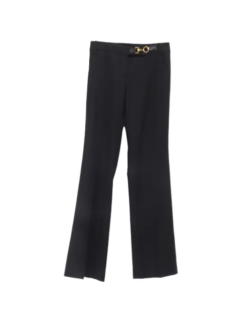 Gucci Pre-Owned horsebit trousers Black NAPPUUSCL647438W