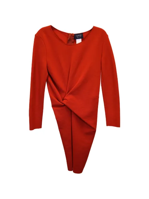 Lanvin Pre-Owned crew-neck dress Orange TONPUUSCL363960W