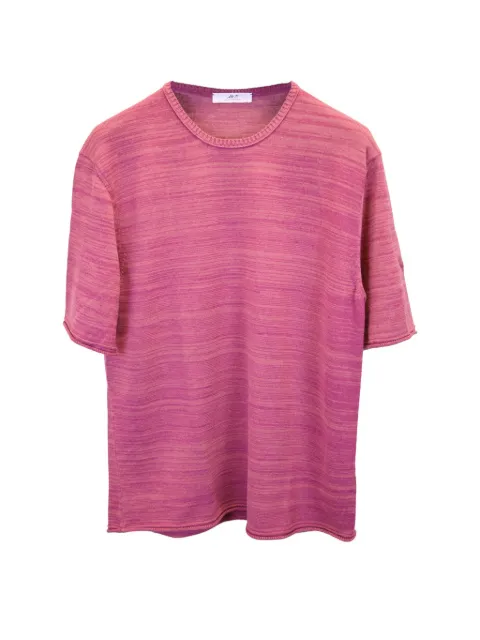 Mr P. striped cotton T-shirt Red MRPPUGBCL363560M