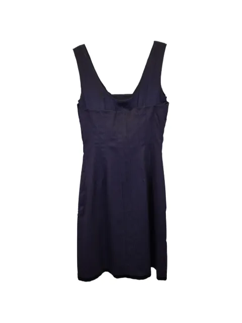Philosophy Di Alberta Ferretti Vintage sleeveless pleated mini dress Blue TONPUUSCL363854W