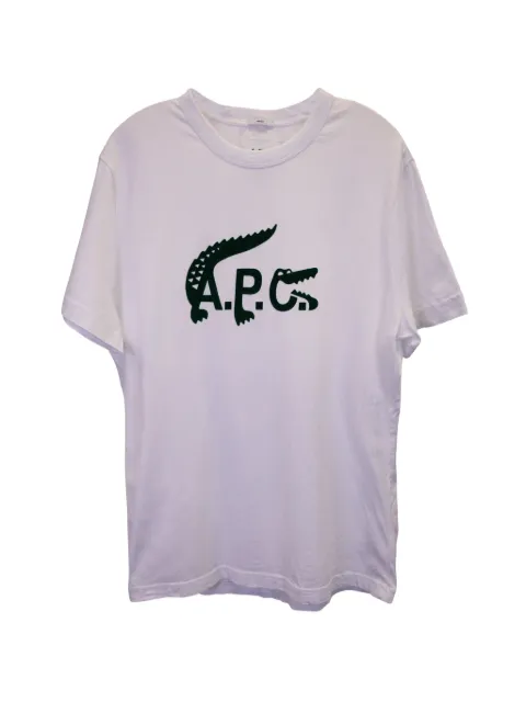 A.P.C. x Lacoste logo-print T-shirt White MRPPUGBCL358176M