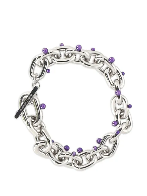 Paco Rabanne Pre-Owned chain-link pearl necklace Silver NAPPUGBJE361181W