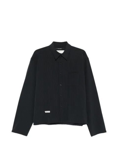 Song For The Mute pinstripe chest-pocket shirt Blue 261MSH073PGABNVY
