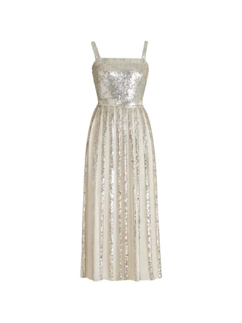 Temperley London Filigree strappy gown Neutrals 00COHEV55072