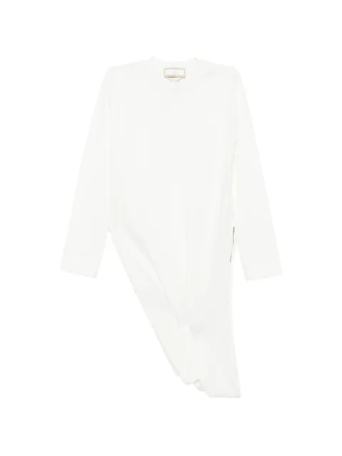 LITKOVSKA asymmetric-hem T-shirt White T05SS26