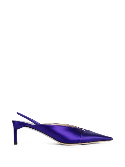 TOM FORD satin slingback pumps Purple W3842TSA001P