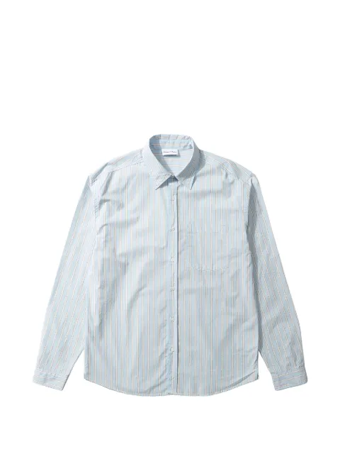 Edmmond Studios striped patch-pocket shirt Blue 1261013500