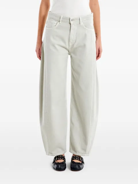VICOLO Chiara curved-leg jeans Green DAB5150