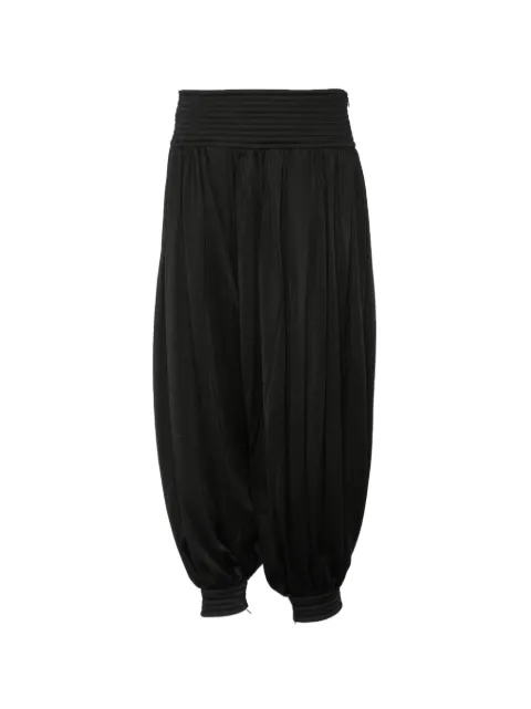 Alaïa draped tapered trousers Black AA9P1362J093C995