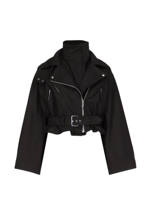 Alaïa layered biker jacket Black AA9V1276X109C