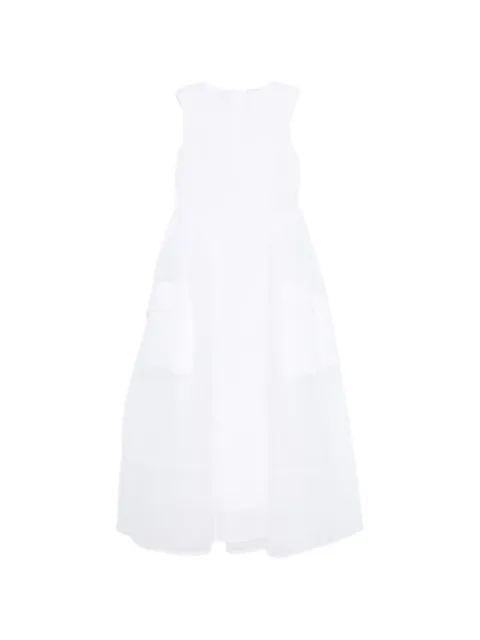 Cecilie Bahnsen pocket plumeria petit dress Grey 126RTW10031CBDUANA