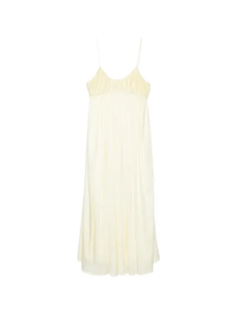 TOVE Katrine pleated midi dress Yellow TVD220BTR