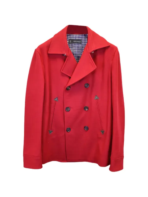DSQUARED2 double-breasted coat Red MRPPUUSCL363876M