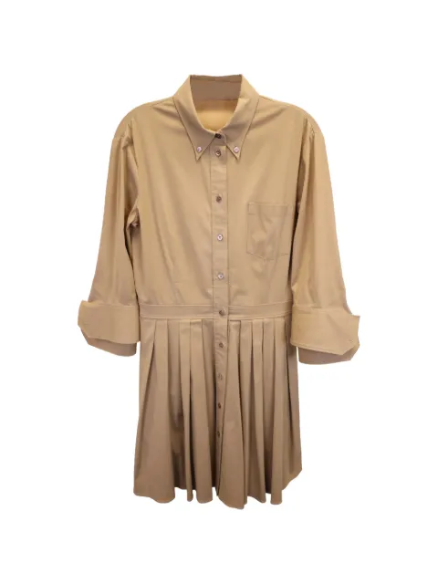 Michael Kors Vintage pleated shirt dress Neutrals NAPPUUSCL365999W