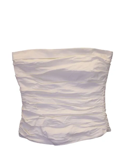 Reformation gathered strapless top White NAPPUUSCL360601W
