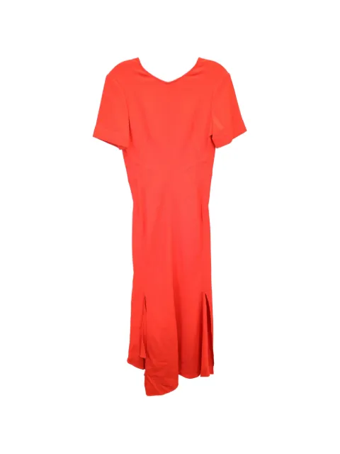 Victoria Beckham Asymmetric open-back midi dress Orange TONPUGBCL356086W