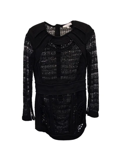 IRO lace zip-fastening mini dress Black NAPPUGBCL347433W