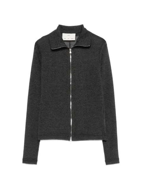 Song For The Mute zip knitted sweater Grey 261WJP032PNKTCHA