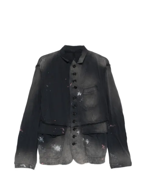 KHOKI button distressed jacket Black 26SSJK06